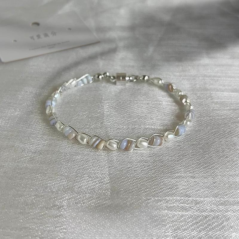 「拾贝少女」法式浪漫珍珠串珠手链精致高颜值配裙子手饰