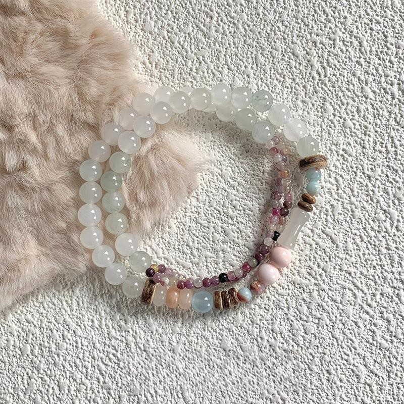 吟花入酒天山翠串珠手链新中式高级感手串轻奢女手饰